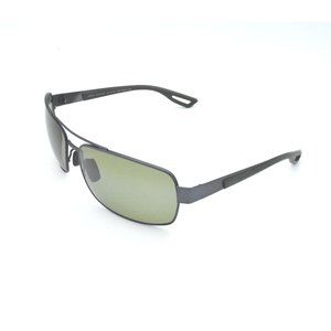 Maui Jim Ola MJ 764-02F Brushed Gunmetal W/ Khaki Green Rubber / Maui Ht…